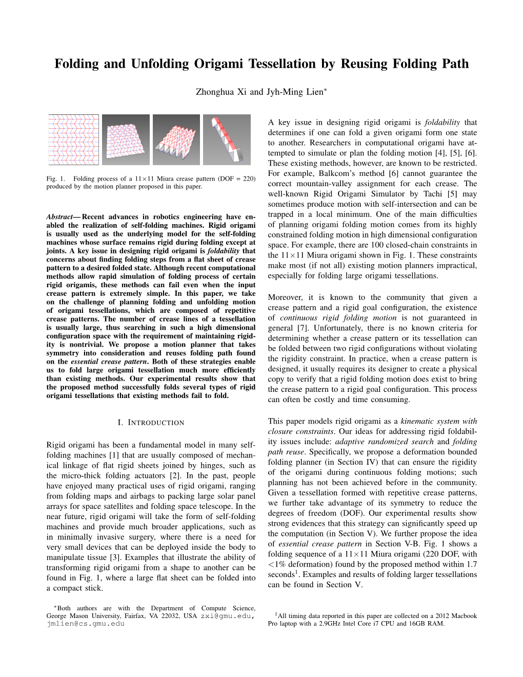 Folding and Unfolding Origami Tessellation by Reusing Folding Path