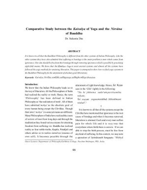 Comparative Study Between the Kaivalya of Yoga and the Nirvāna of Bauddha Dr