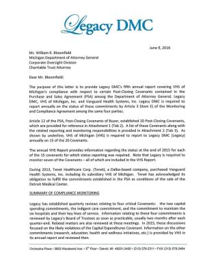 Legacy DMC Compliance Letter