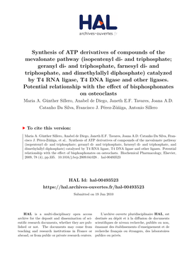 Synthesis of ATP Derivatives of Compounds