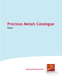 Precious Metals Catalogue Silver