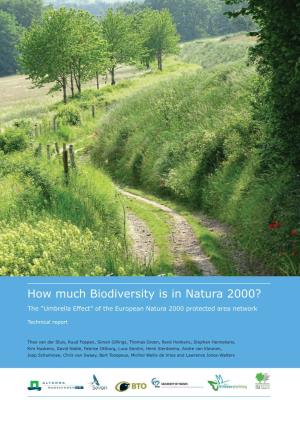 How Much Biodiversity Is in Natura 2000?