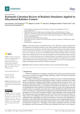 Systematic Literature Review of Realistic Simulators Applied in Educational Robotics Context