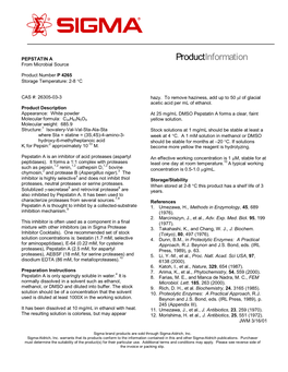 Pepstatin a (P4265)