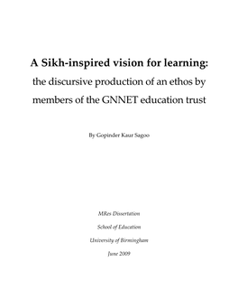 A Sikh-Inspired Vision for Learning