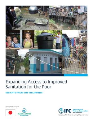 Expanding Access to Improved Sanitation for the Poor