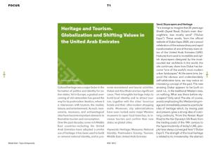 Heritage and Tourism. Globalization and Shifting Values in the United