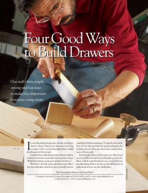 Four Good Ways to Build Drawers