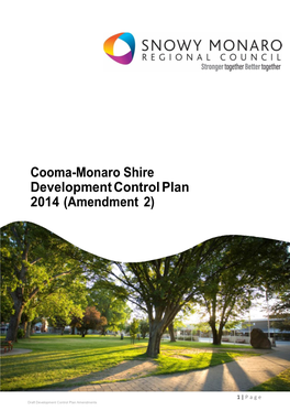 Cooma-Monaro Shire Development Control Plan 2014 (Amendment 2)