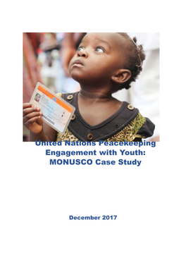 United Nations Peacekeeping Engagement with Youth: MONUSCO Case Study