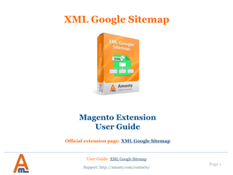 XML Google Sitemap User Guide