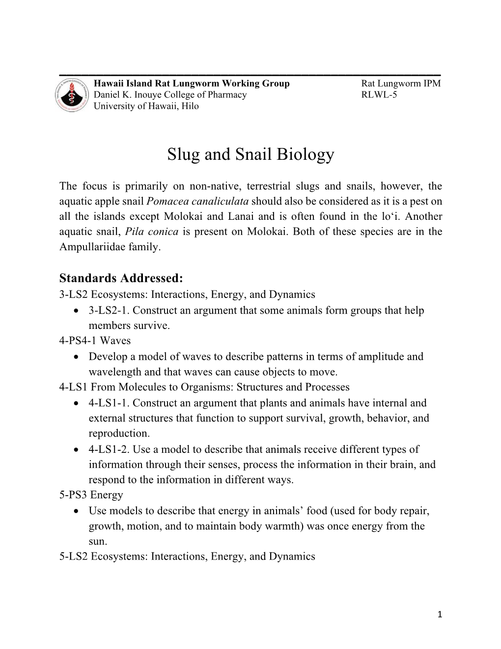 Slug and Snail Biology