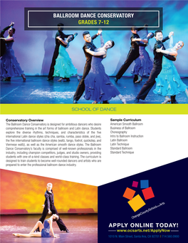 Ballroom Dance Flyer 2020