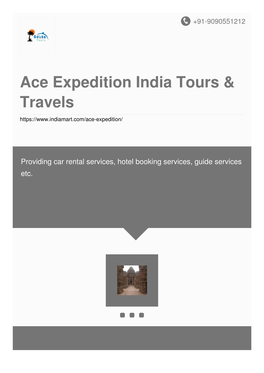 Ace Expedition India Tours & Travels