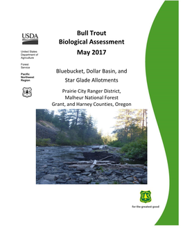 Bull Trout Biological Assessment May 2017