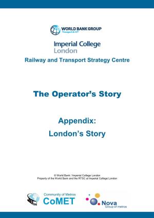 The Operator's Story Appendix