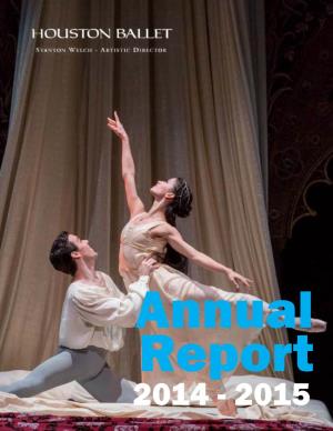 Houston Ballet 2014-2015 Annual Report