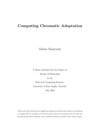 Computing Chromatic Adaptation