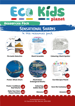 Sensational Sharks in This Resources Pack