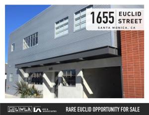1655 Euclid Provides a Rare Opportunity to Be a Part • Fully Wired Individual Offices of the “Euclid” Story