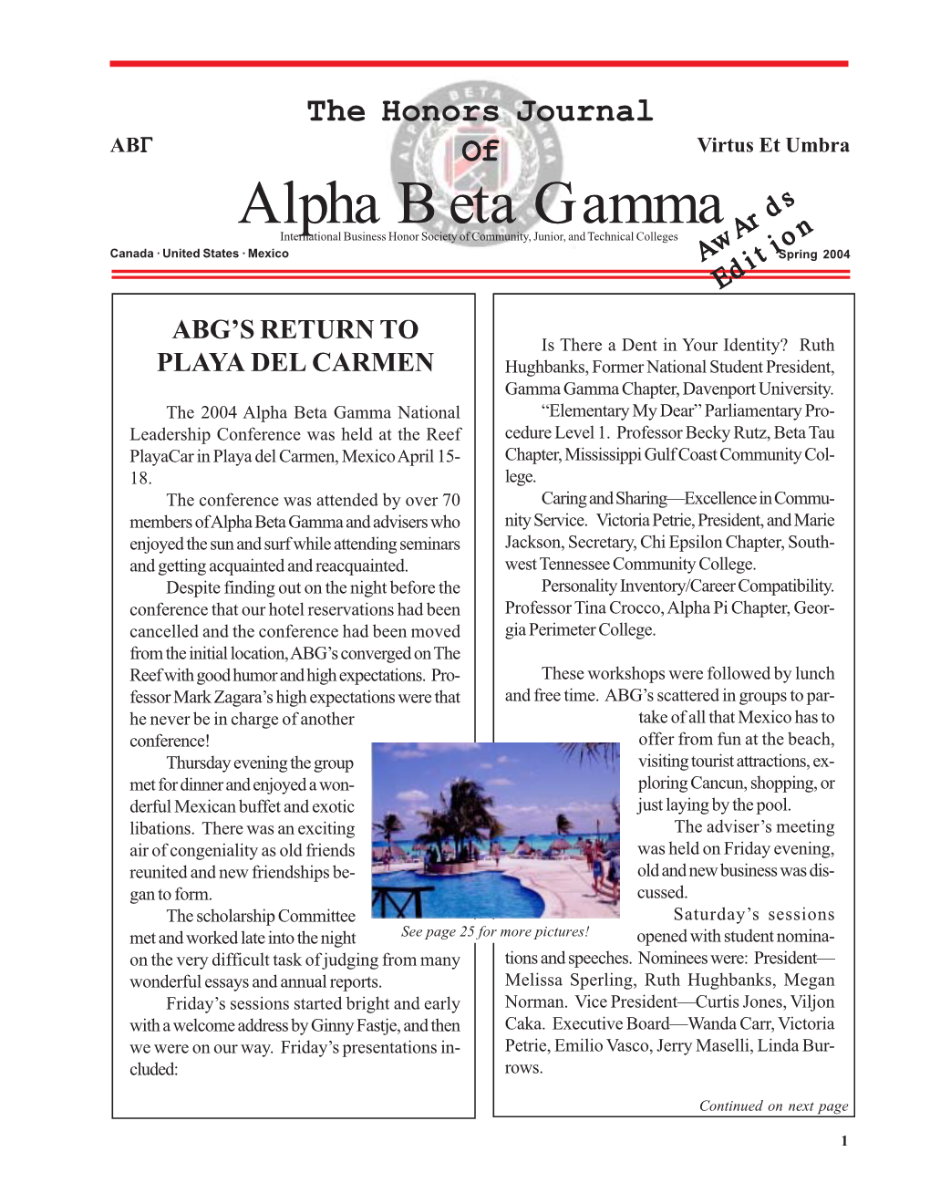 The Spring 2004 Issue