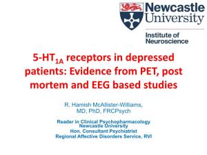 5-HT Receptors in Depressed Patients