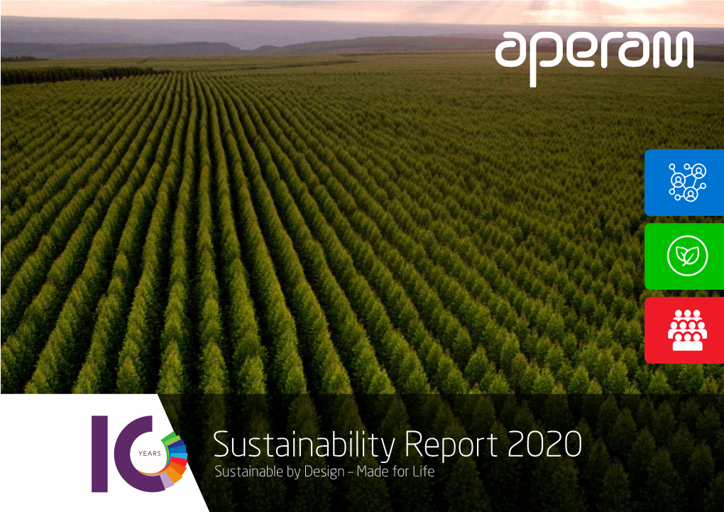 Sustainability Report 2020 Sustainable by Design – Made for Life