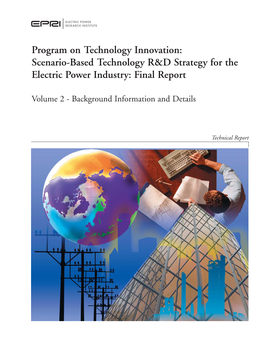 Program on Technology Innovation:Scenario-Based