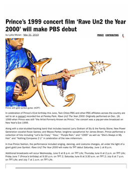 Prince's 1999 Concert Film 'Rave Un2 Th...He