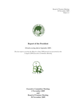 Paper 2.1 Report of AIT President