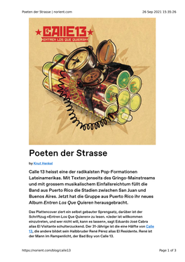 Poeten Der Strasse | Norient.Com 26 Sep 2021 15:35:26