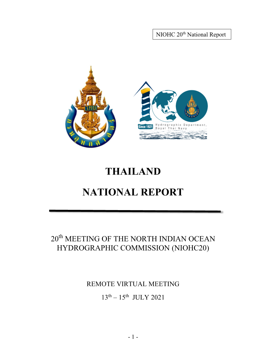 Thailand National Report