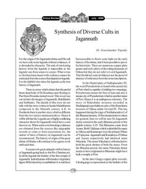 Synthesis of Diverse Cults in Jagannath