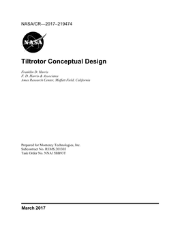 Tiltrotor Conceptual Design