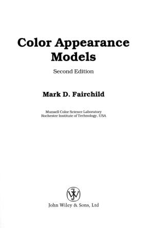 Color Appearance Models Second Edition