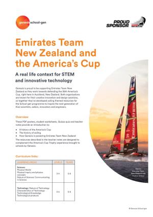 Emirates Team New Zealand and the America's