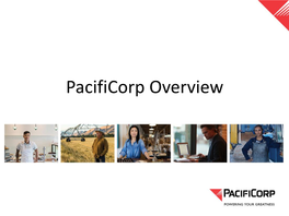 Pacificorp Overview Pacificorp Pacific Power and Rocky Mt