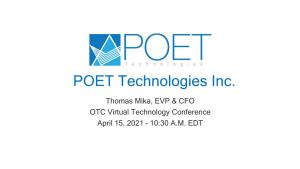 POET Technologies Inc