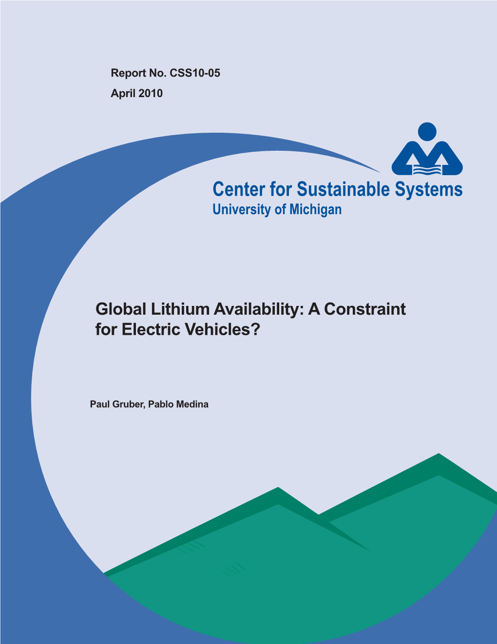 Global Lithium Availability: a Constraint for Electric Vehicles?