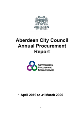 Aberdeen City Council Annual Procurement Report