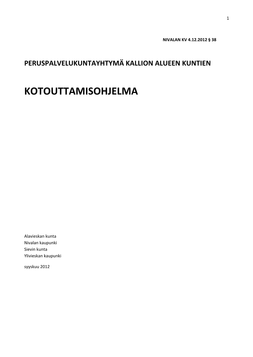 Kotouttamisohjelma