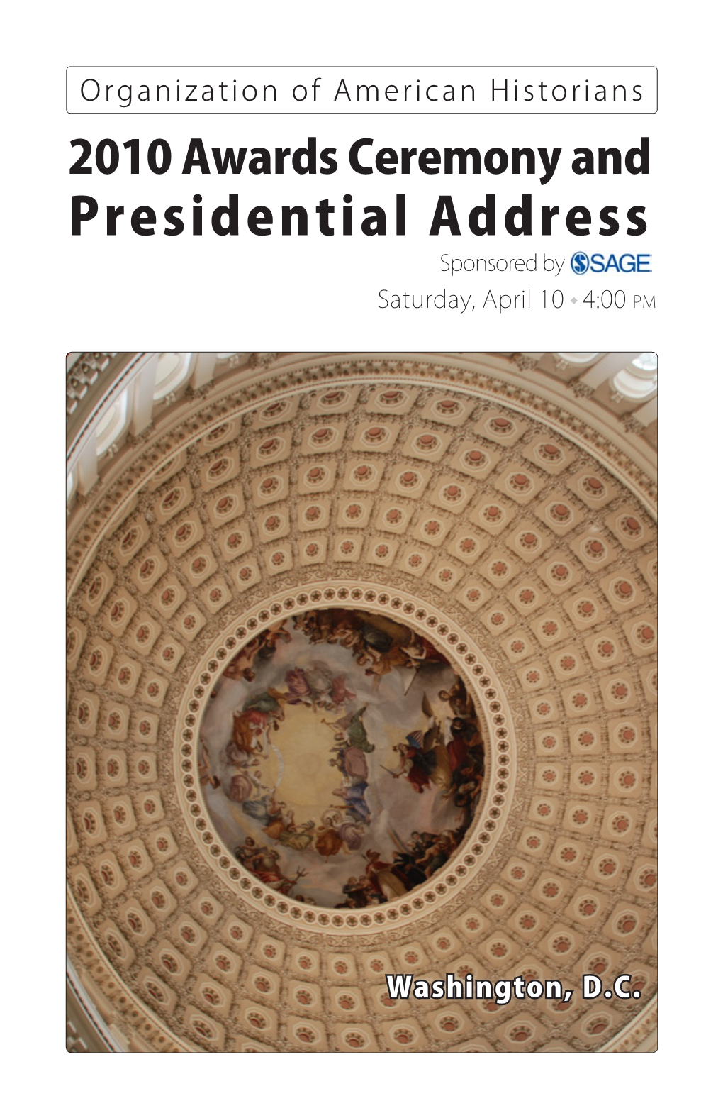 Presidential Address Sponsored By