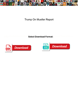 Trump on Mueller Report