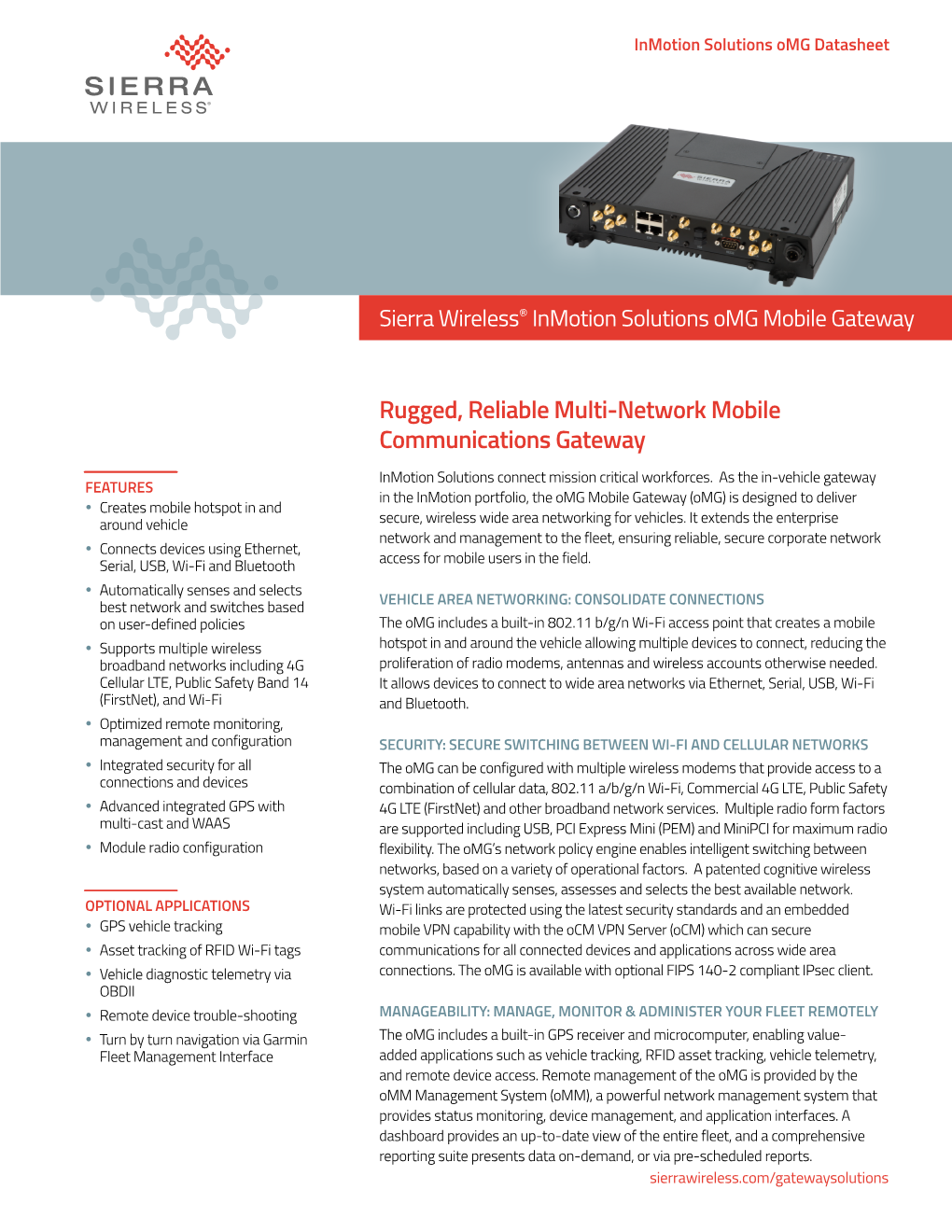 Rugged, Reliable Multi-Network Mobile Communications Gateway