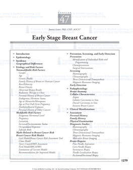 Early Stage Breast Cancer
