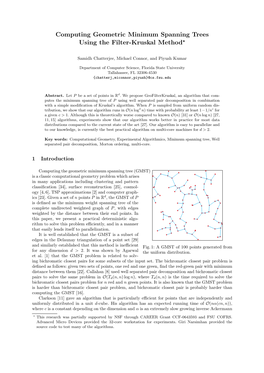 Computing Geometric Minimum Spanning Trees Using the Filter-Kruskal Method★