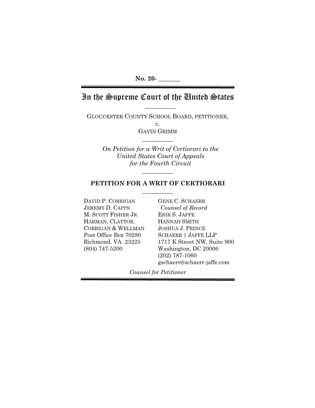 Certiorari Petition, See 137 S