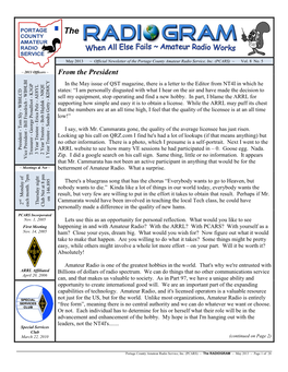 The RADIOGRAM – May 2013 – Page 1 of 28