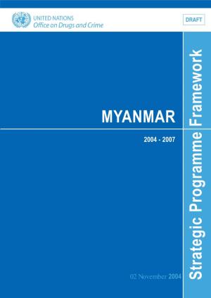 MYANMAR Strategic Programme Framework