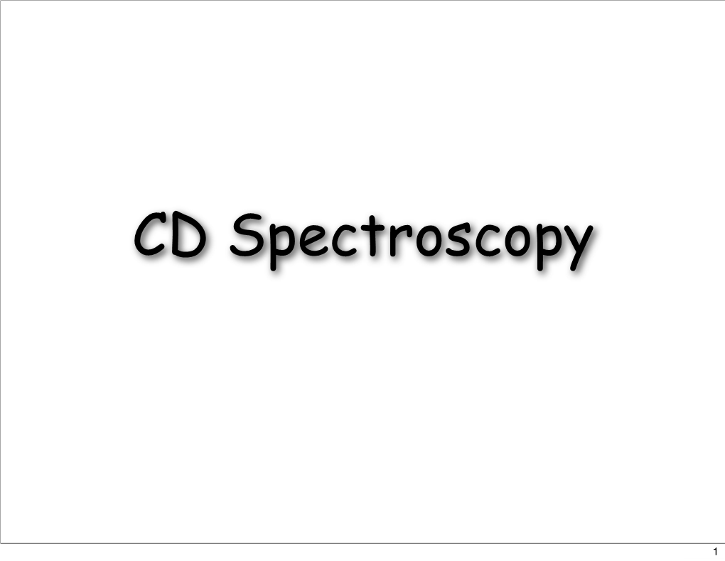 CD-Spectroscopy.Pdf